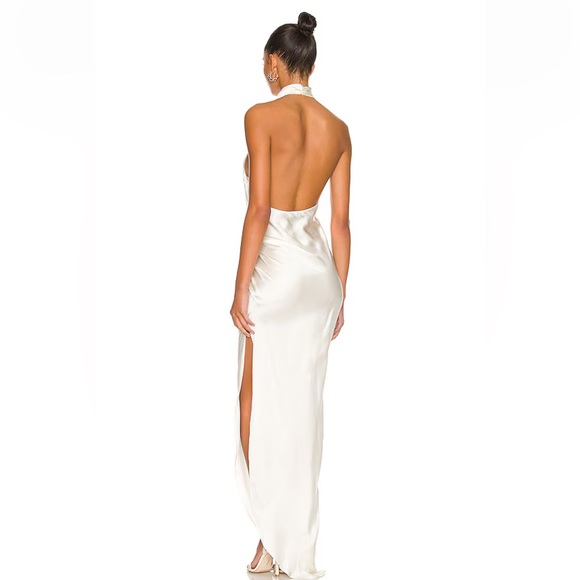 Revolve white halter neck dress - Picture 3 of 5